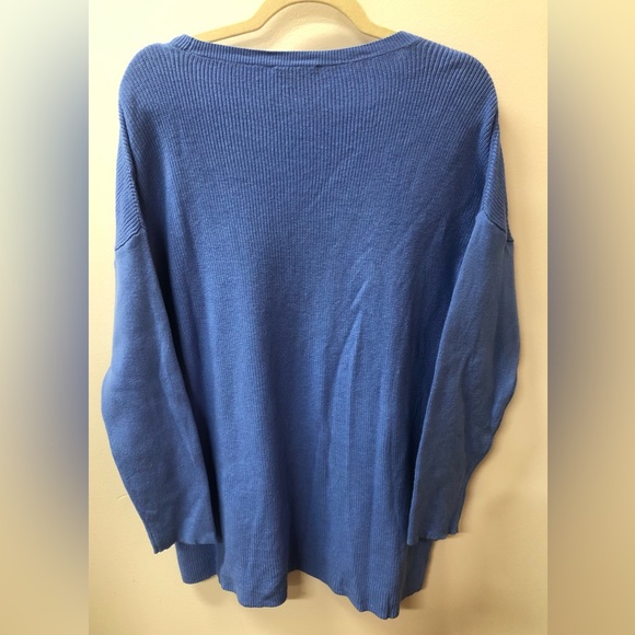 Eileen Fisher petite organic cotton silk blend crewneck longsleeve sweat… - Picture 2 of 6